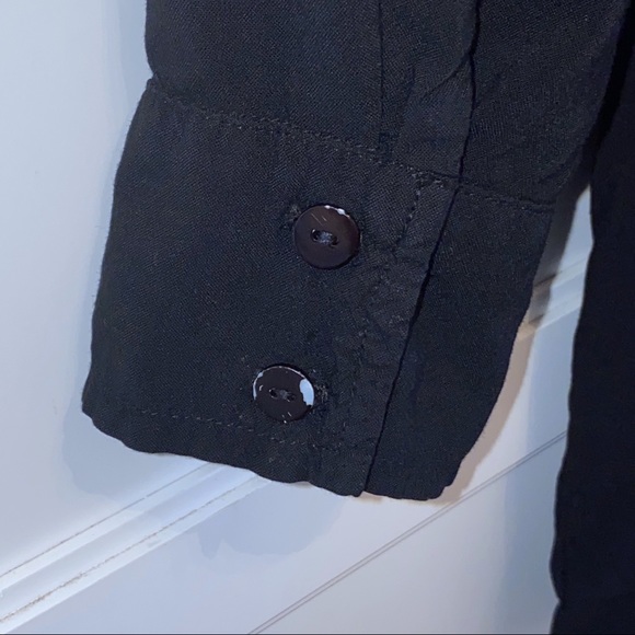 Enzo Costa | Romper Drawstring Chest Pockets Black - Picture 12 of 16